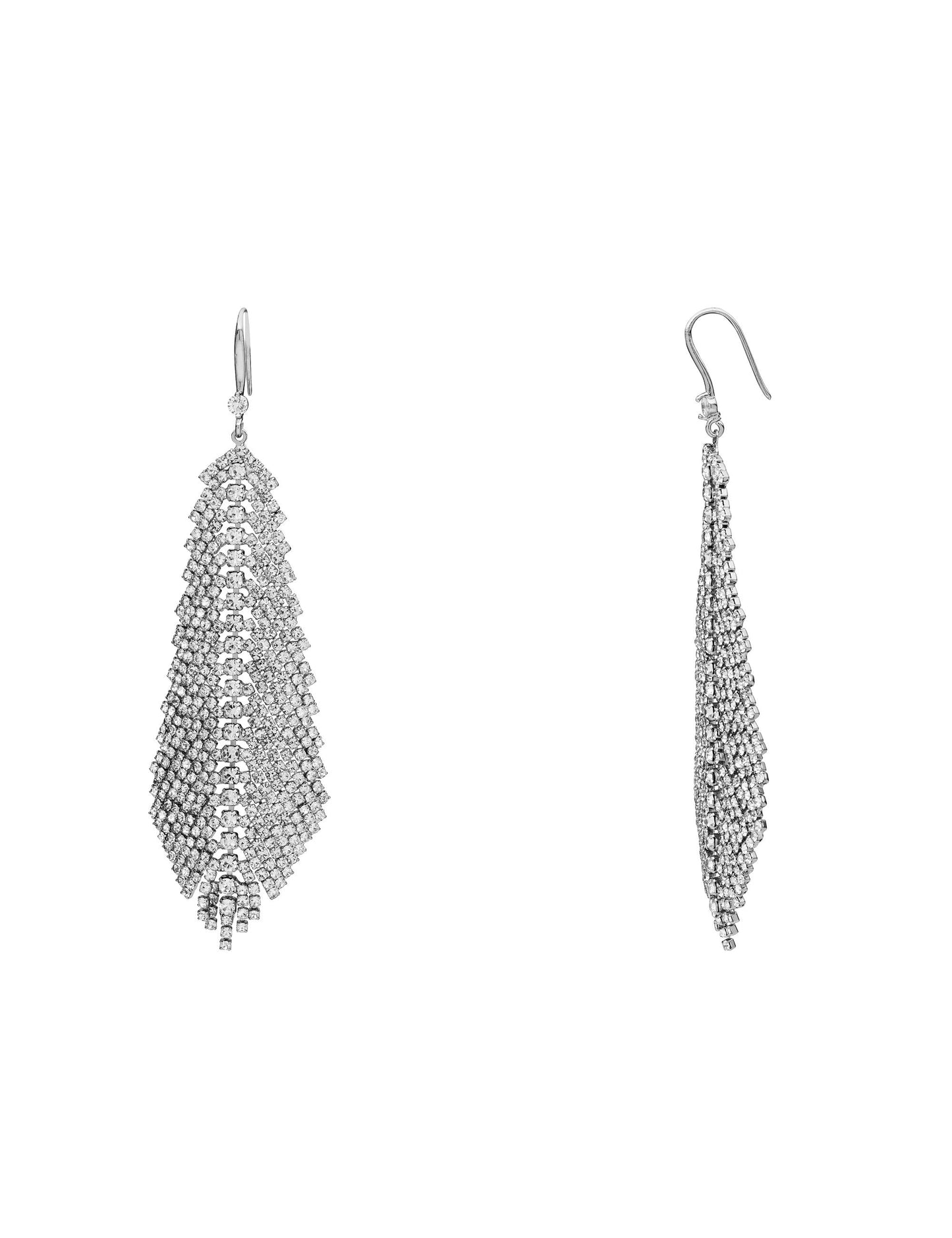 GROUP48 FEATHER STONE STATEMENT EARRING (Print)