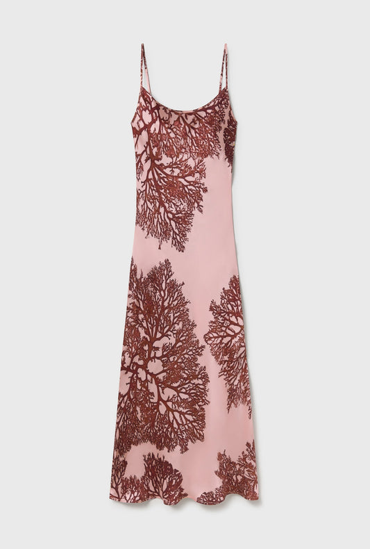 Silk Laundry 1996 Dress (Pressed Coral)