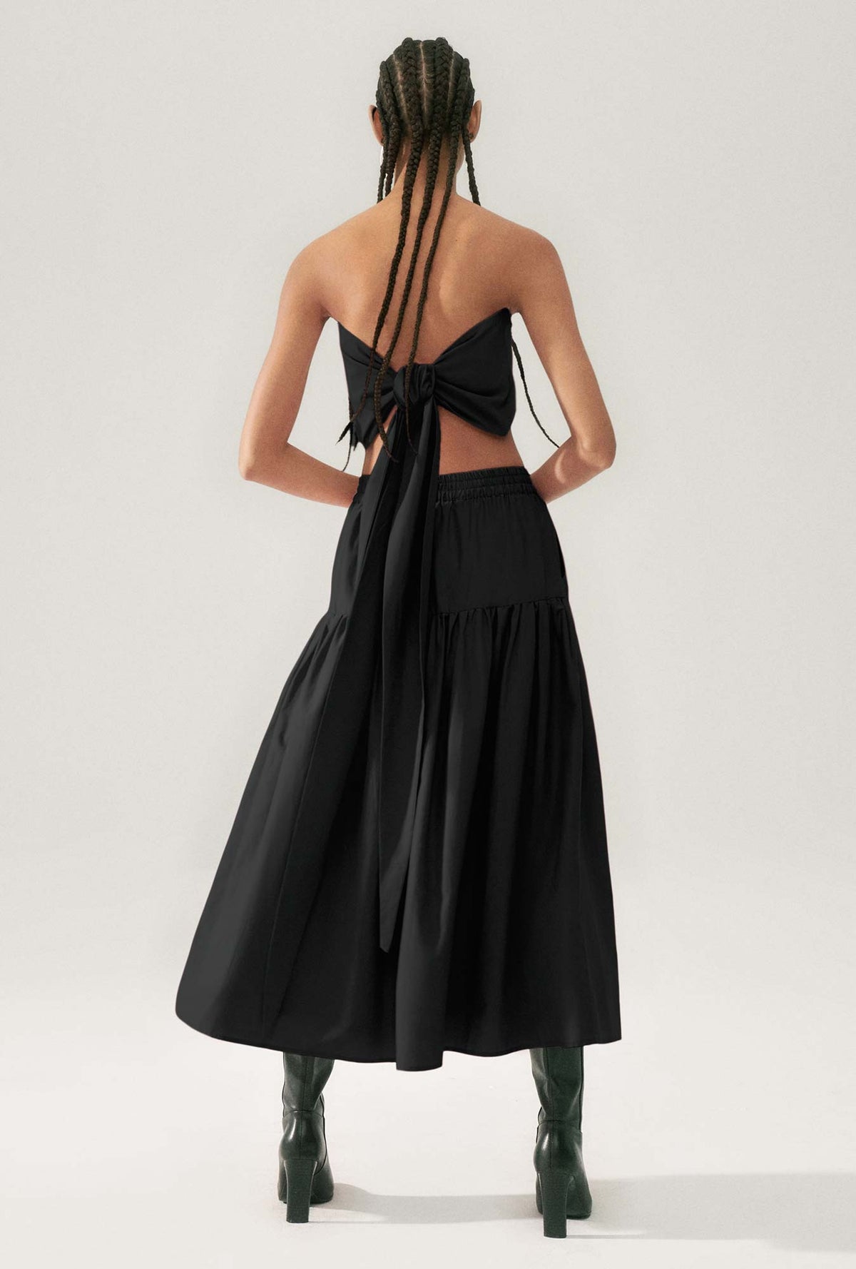 Laundry Cotton Silk Twist Top (Black)