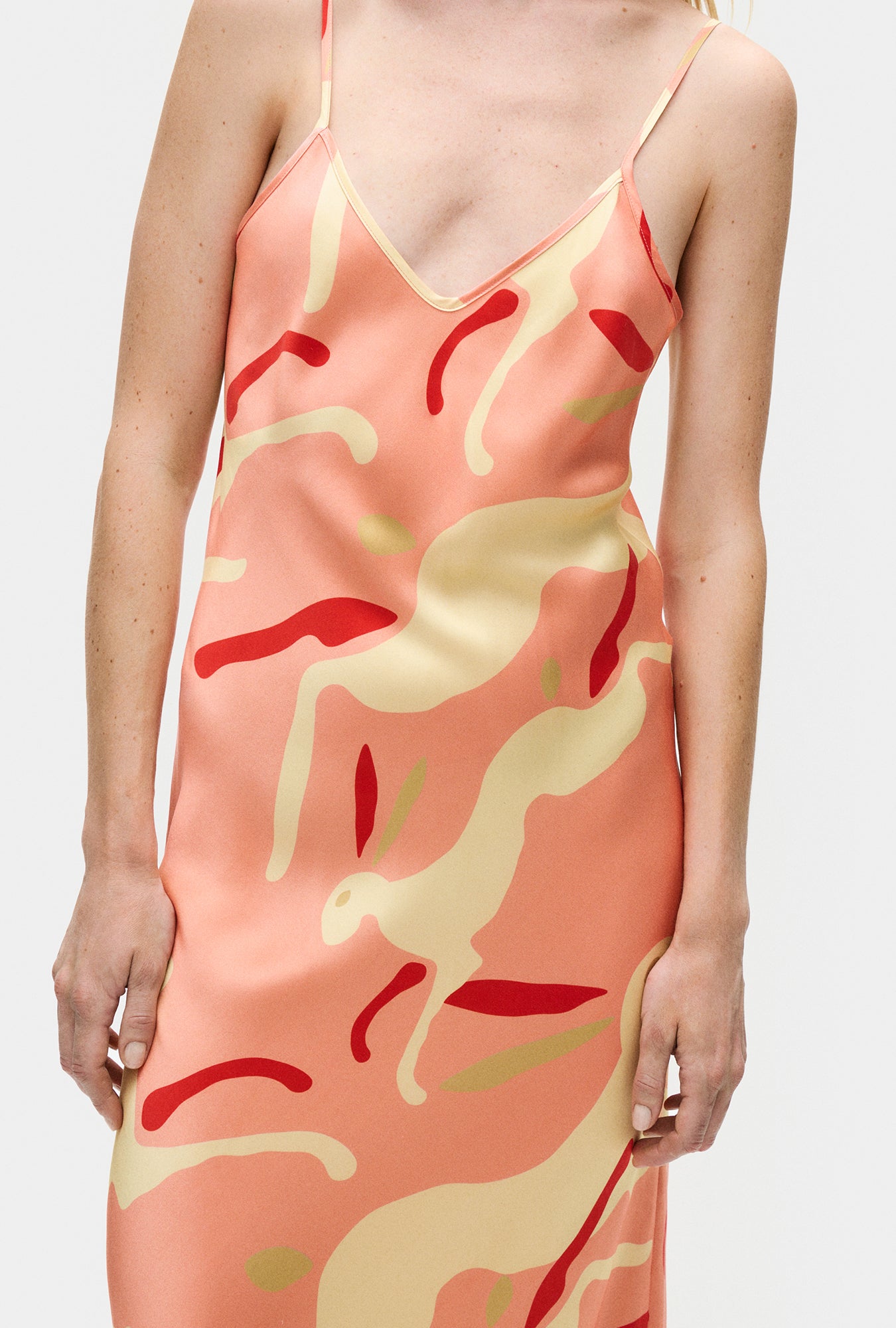 Silk Laundry 90s Slip Dress (Rabbit Amaranth)