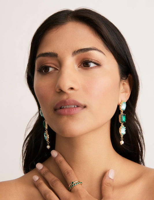 Image of Rings. Productname: Colette BEZEL STONE RING SET in Print colour by brand - Colette