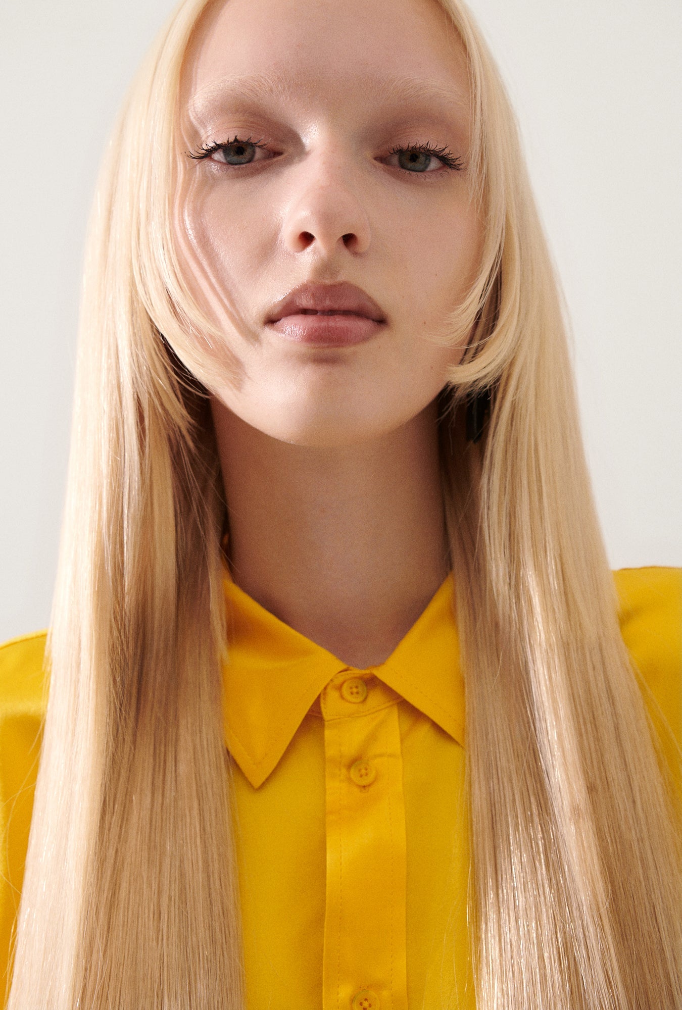 Silk Laundry Short Sleeve Boyfriend Shirt (Marigold)