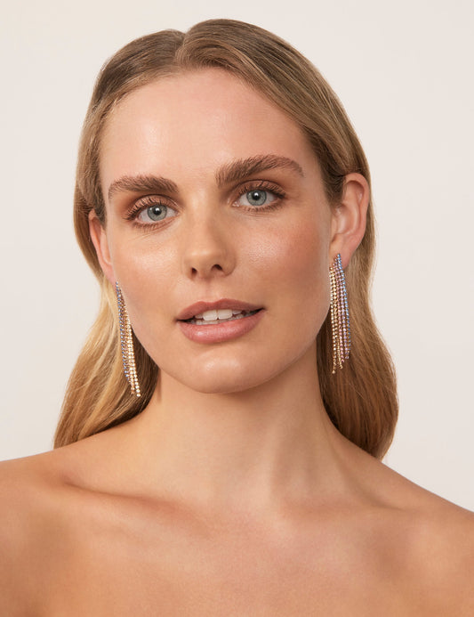Image of Earrings. Productname: Colette SIMPLE OMBRE DRAPE EARRING in Print colour by brand - Colette