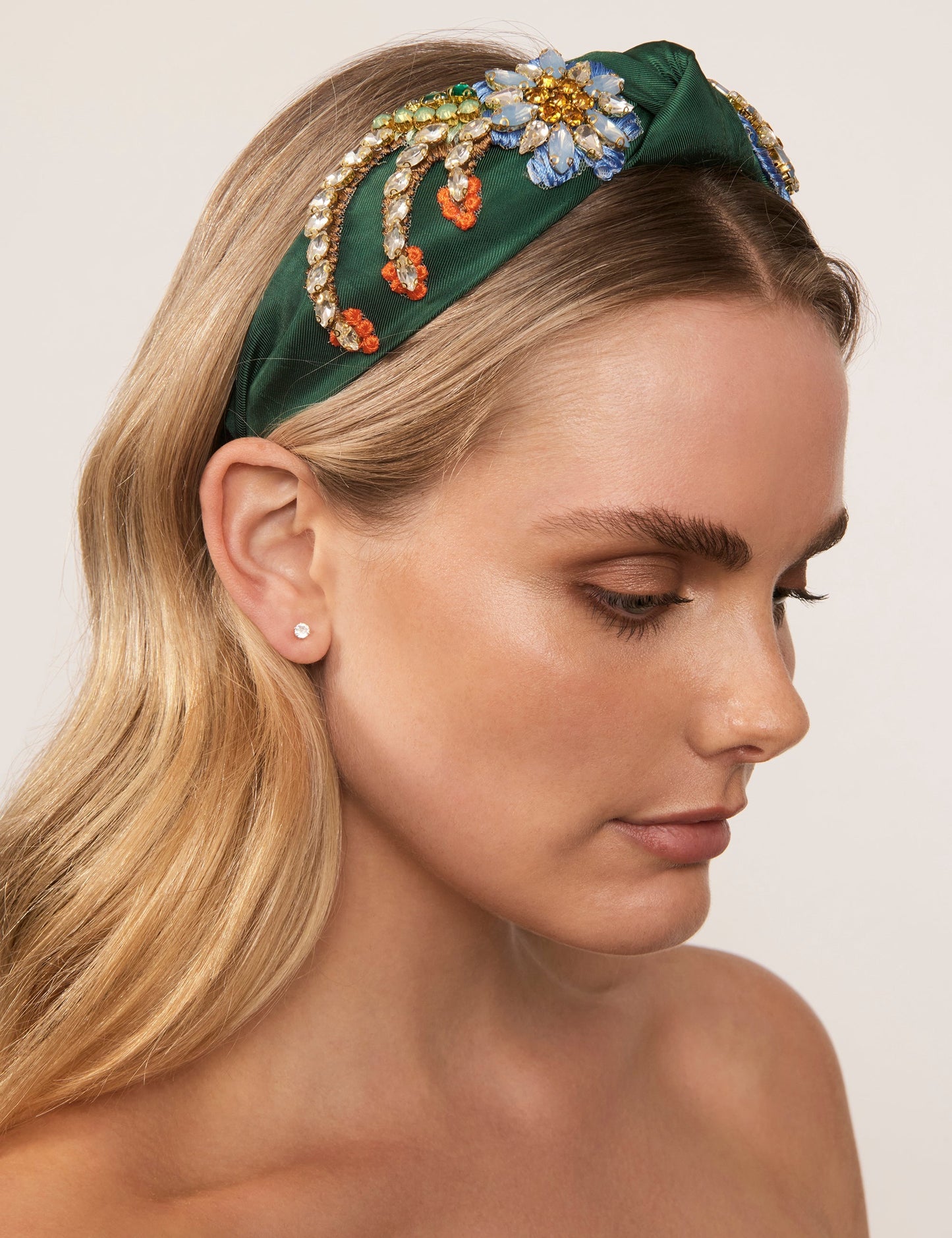 GROUP48 BOTANICAL KNOT SIDE HEADBAND (Print)
