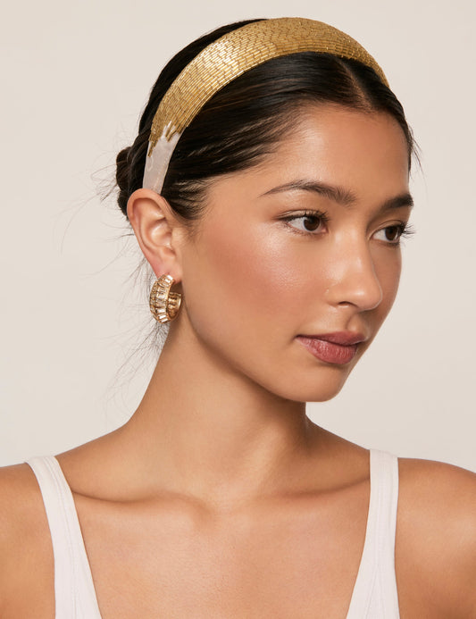 Image of Hair Accessories. Productname: Colette ALLOVER SEQUIN HEADBAND in Print colour by brand - Colette