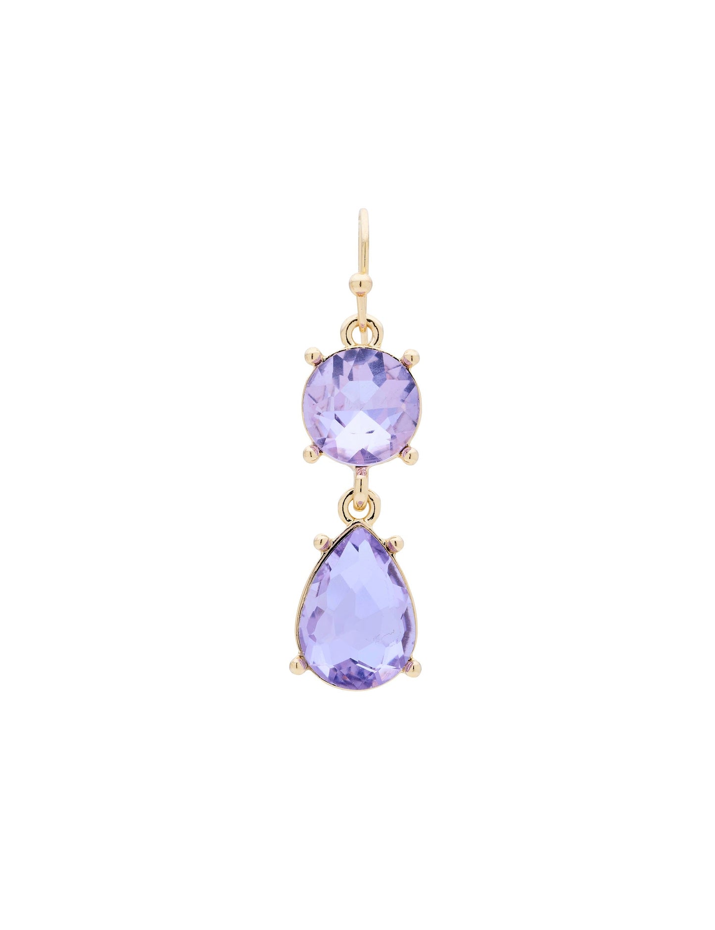 GROUP48 DUO STONE DROP EARRING (Print)