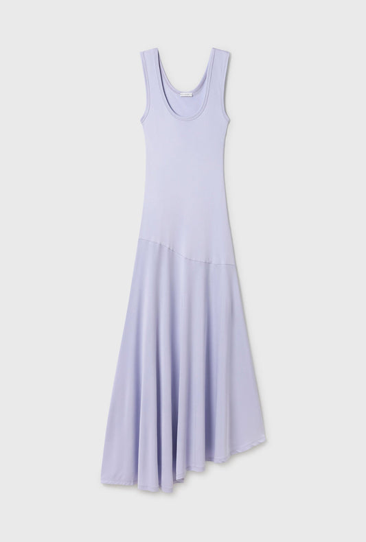 Silk Laundry Jersey Sleeveless Dress (Lavender)