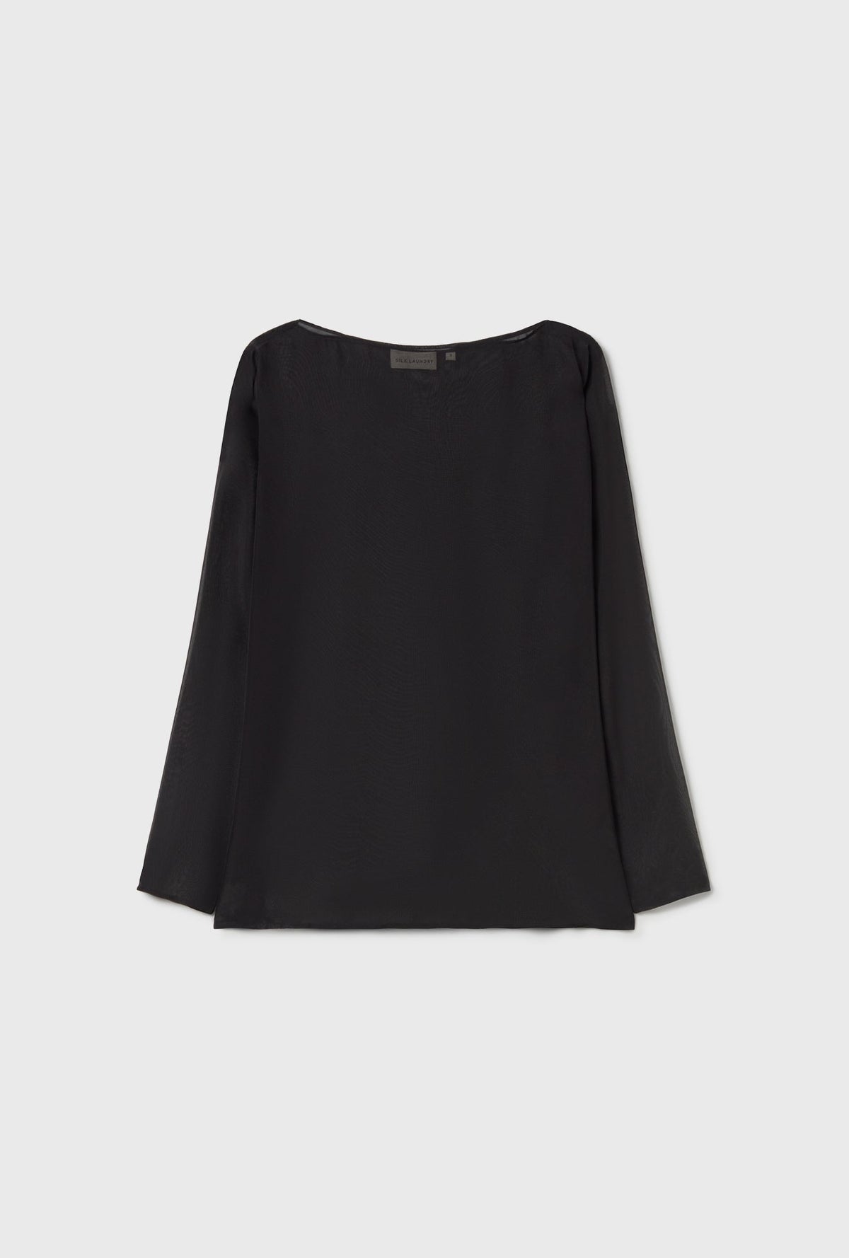 Silk Laundry Chiffon Audrey Top (Black)