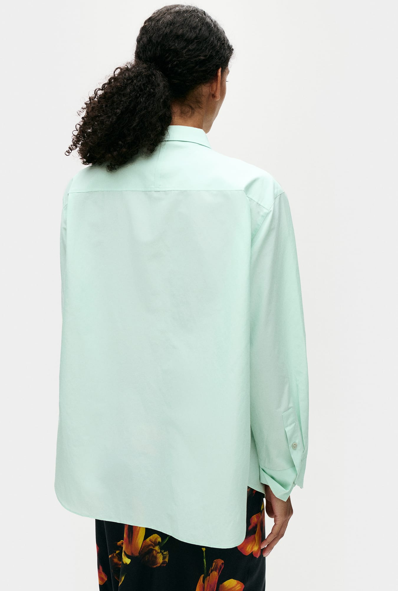 Laundry Cotton Silk Pleated Yoke Shirt (Dew)