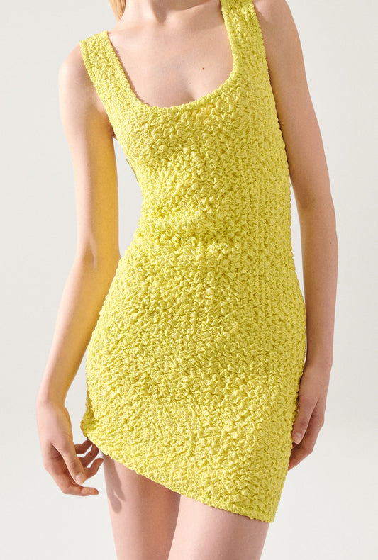 Image of Dresses. Productname: Popcorn Mini Dress Absinthe in Absinthe colour by brand - Silk Laundry