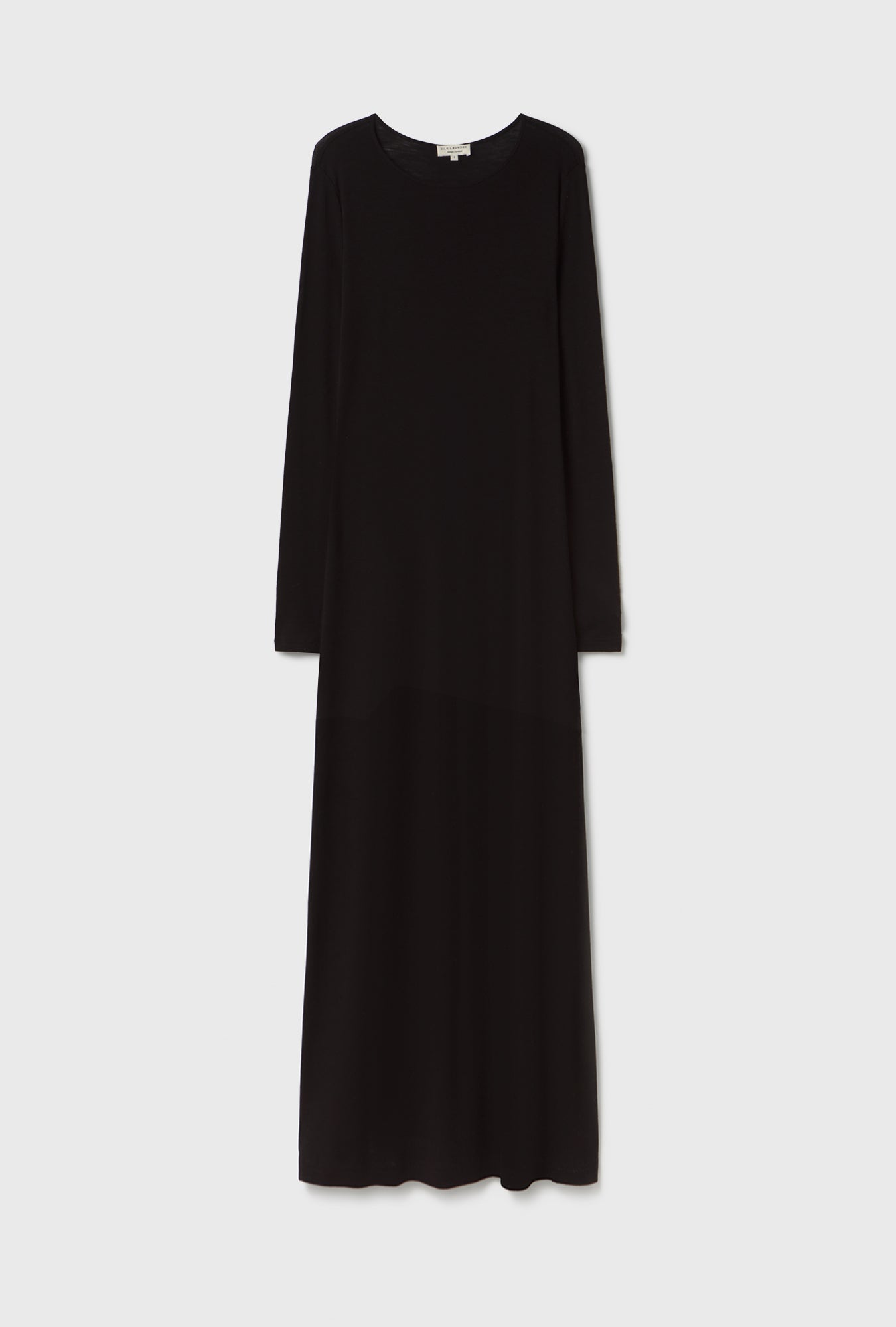 Silk Laundry Merino Full Sleeve Dress (Black)