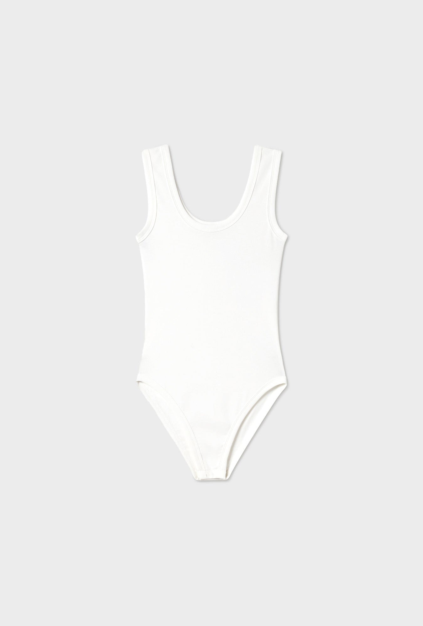 Silk Laundry Bodysuit Tank (White)