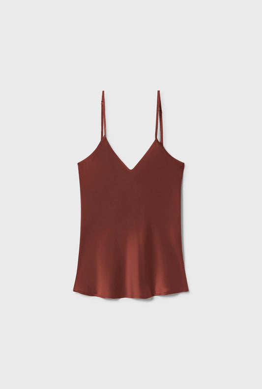 Silk Laundry Bias Cut Cami (Canyon)