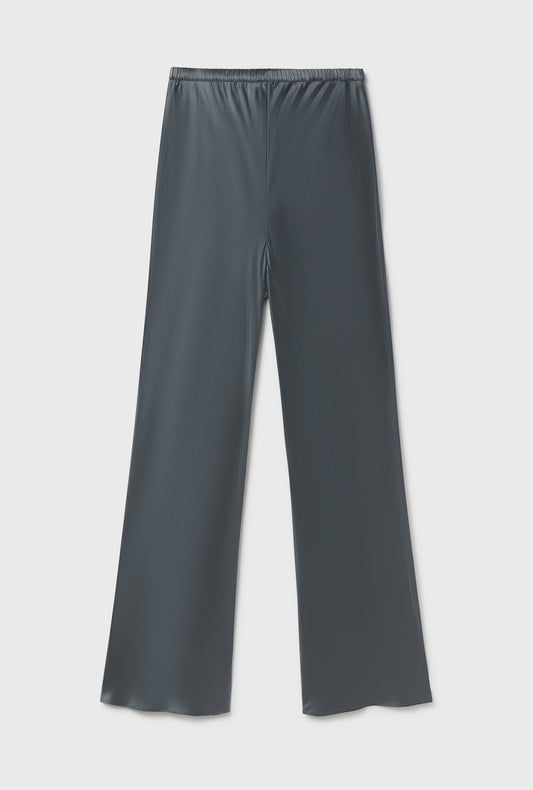 Silk Laundry Bias Cut Pants (Slate)
