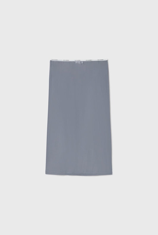 Silk Laundry Mesh Skirt (Storm)