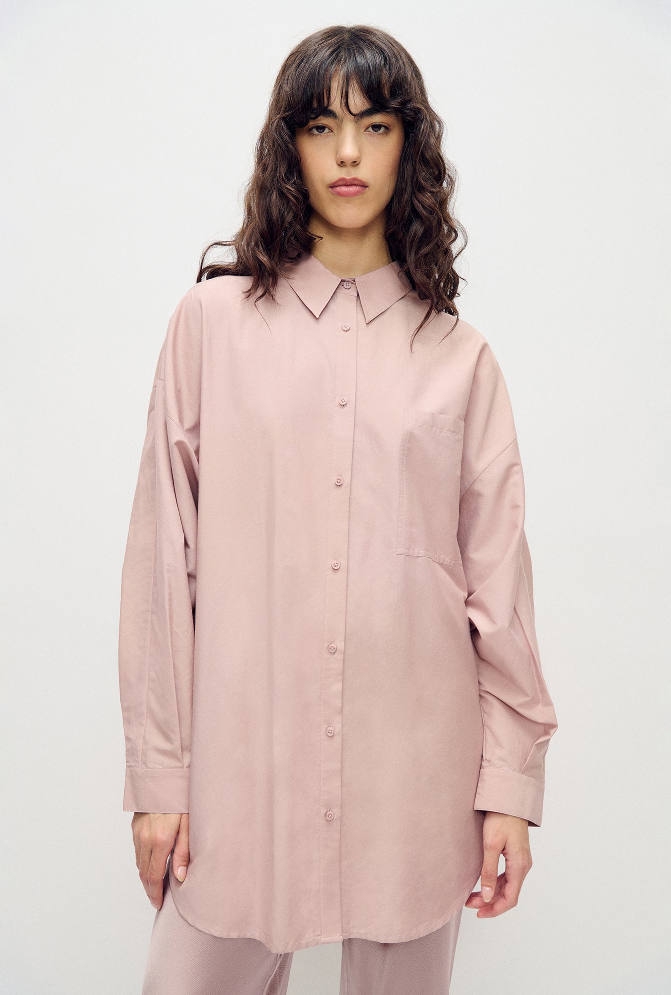 Image of Shirts. Product name - Cotton Silk Round Shirt Lasso in Lasso colour by brand - Silk Laundry