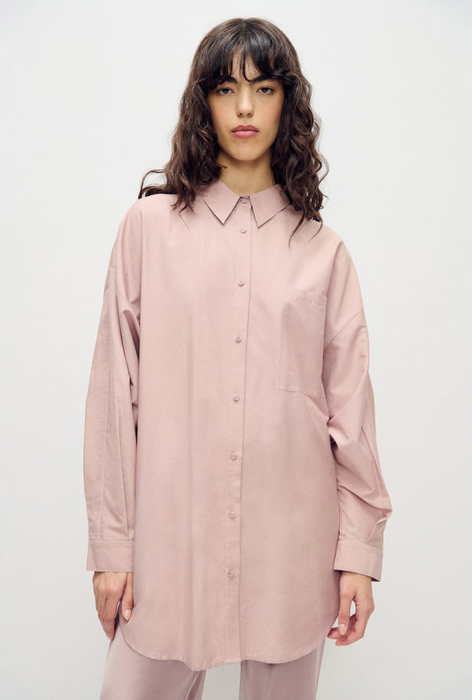 Image of Shirts. Product name - Cotton Silk Round Shirt Lasso in Lasso colour by brand - Silk Laundry