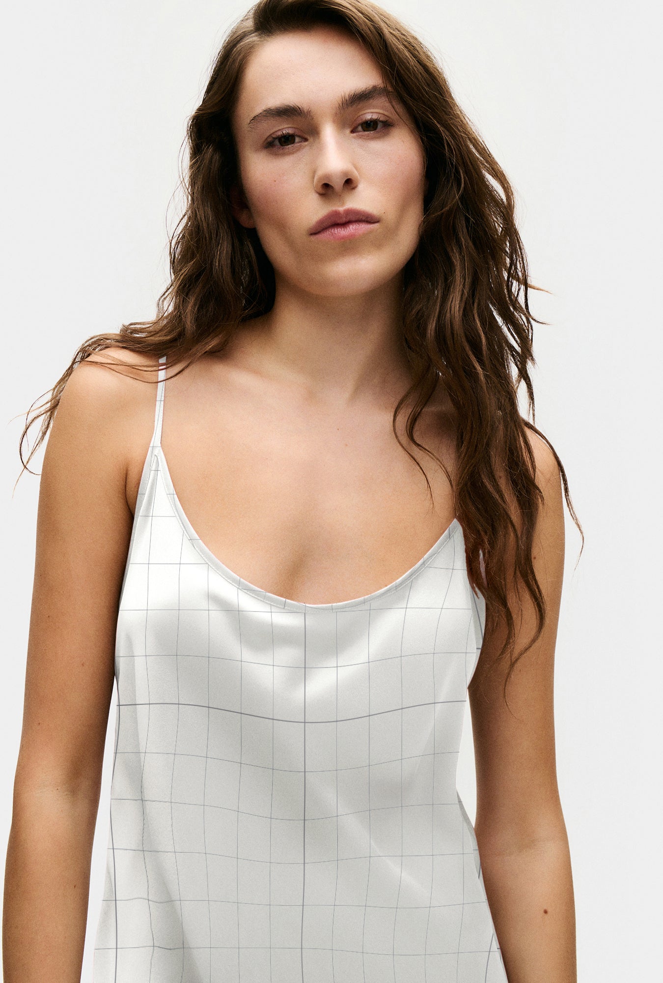 Image of Dresses. Product name - 1996 Dress Grid in Grid colour by brand - Silk Laundry