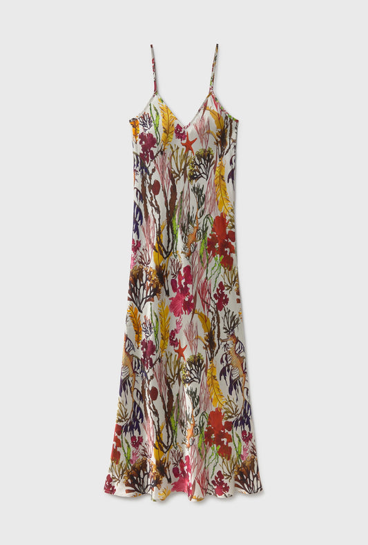 Silk Laundry 90s Slip Dress (Planktonic)