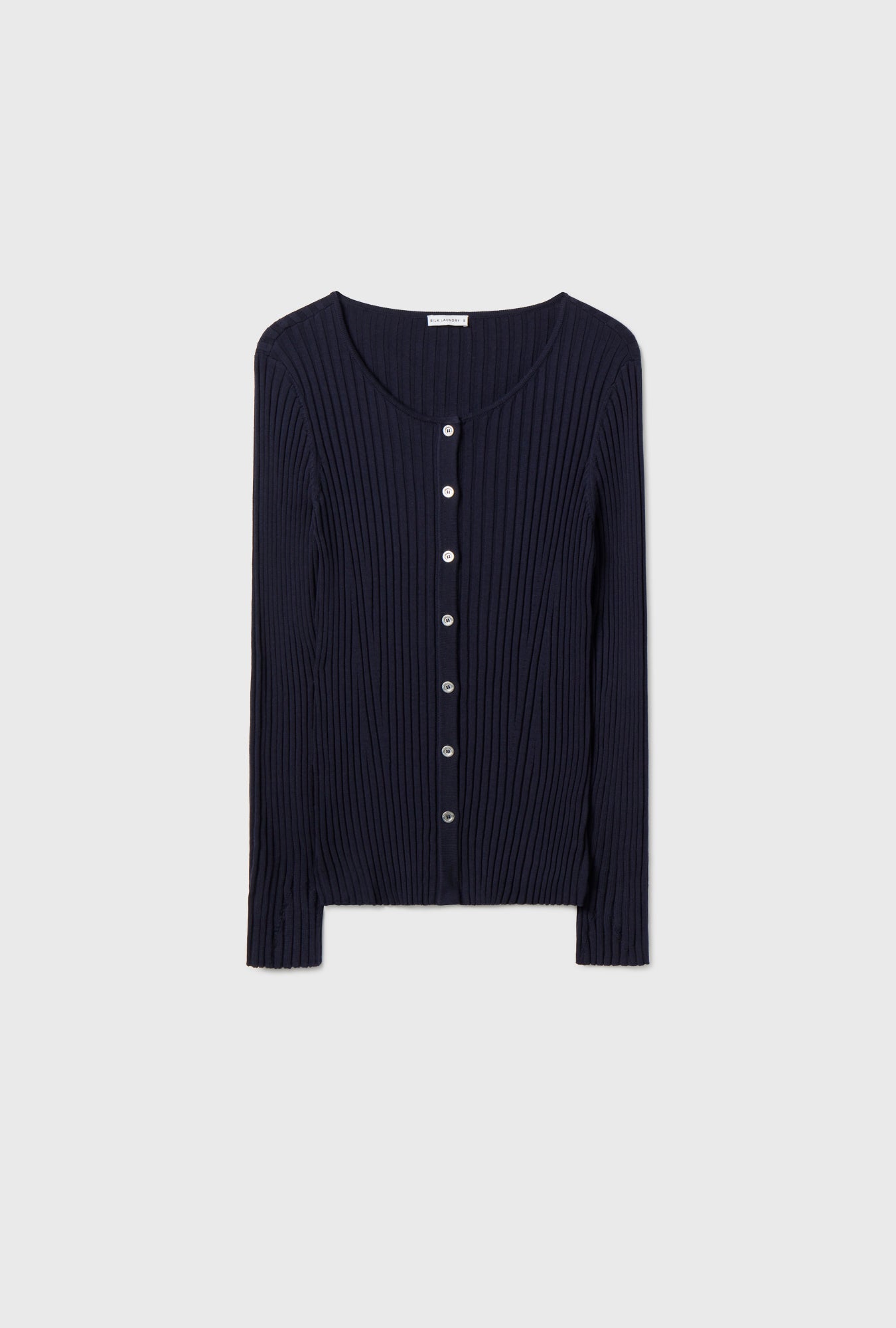 Silk Laundry RIBBED KIA CARDIGAN (Midnight)