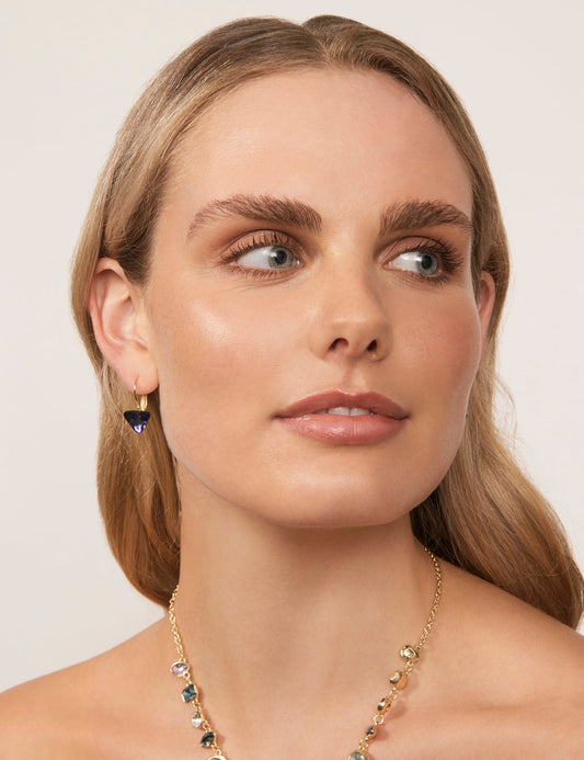 Image of Earrings. Productname: Colette TRIPOD STONE EARRING in Print colour by brand - Colette