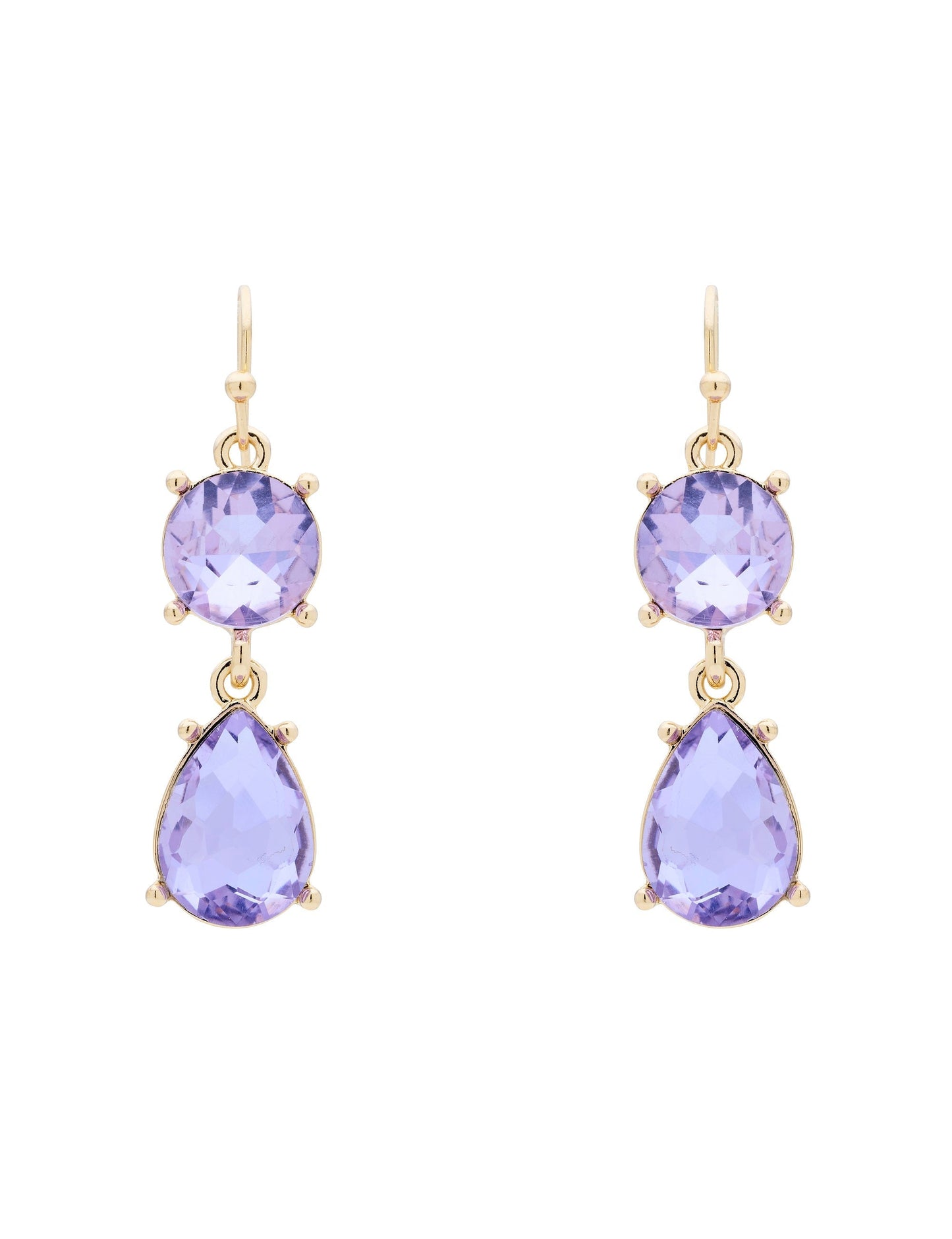 GROUP48 DUO STONE DROP EARRING (Print)