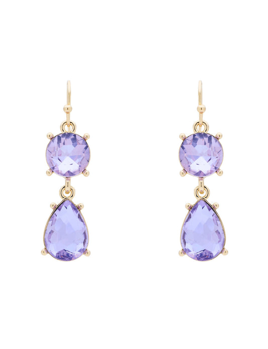 Colette DUO STONE DROP EARRING (Print)