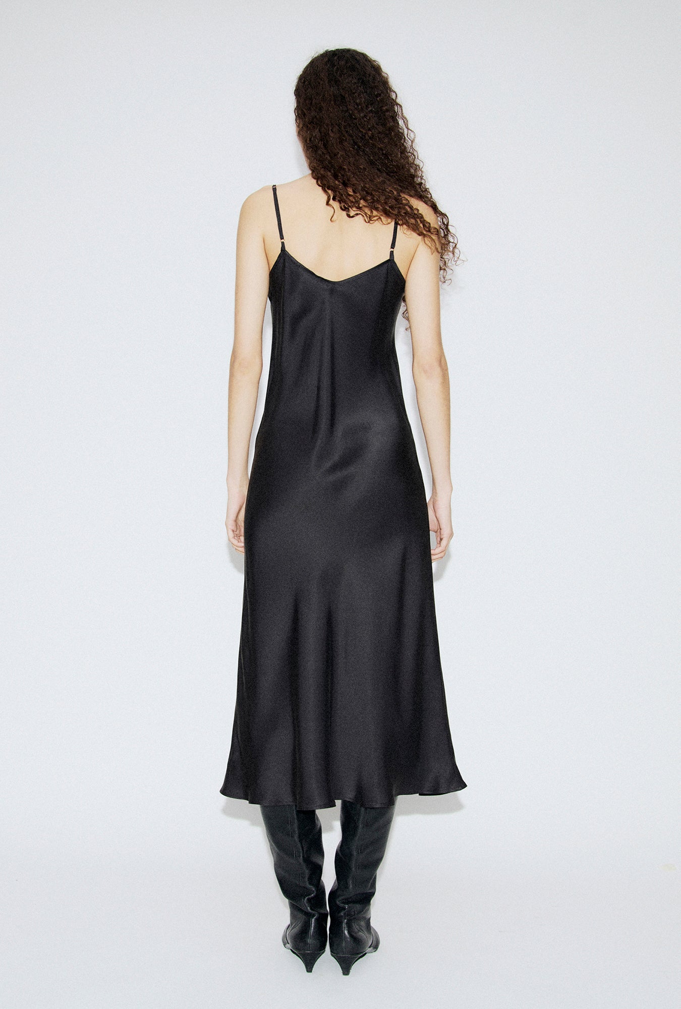 Silk Laundry 90s Slip Dress (Egret)