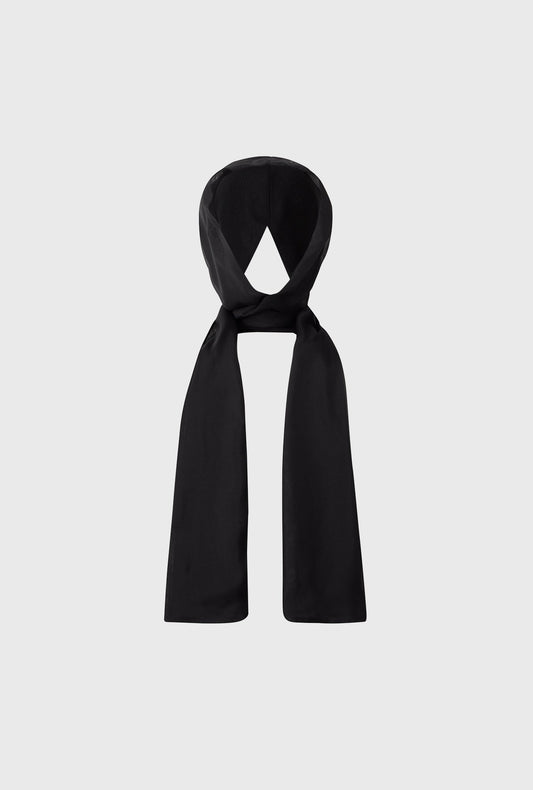 Silk Laundry Chiffon Hollywood Headscarf (Black)