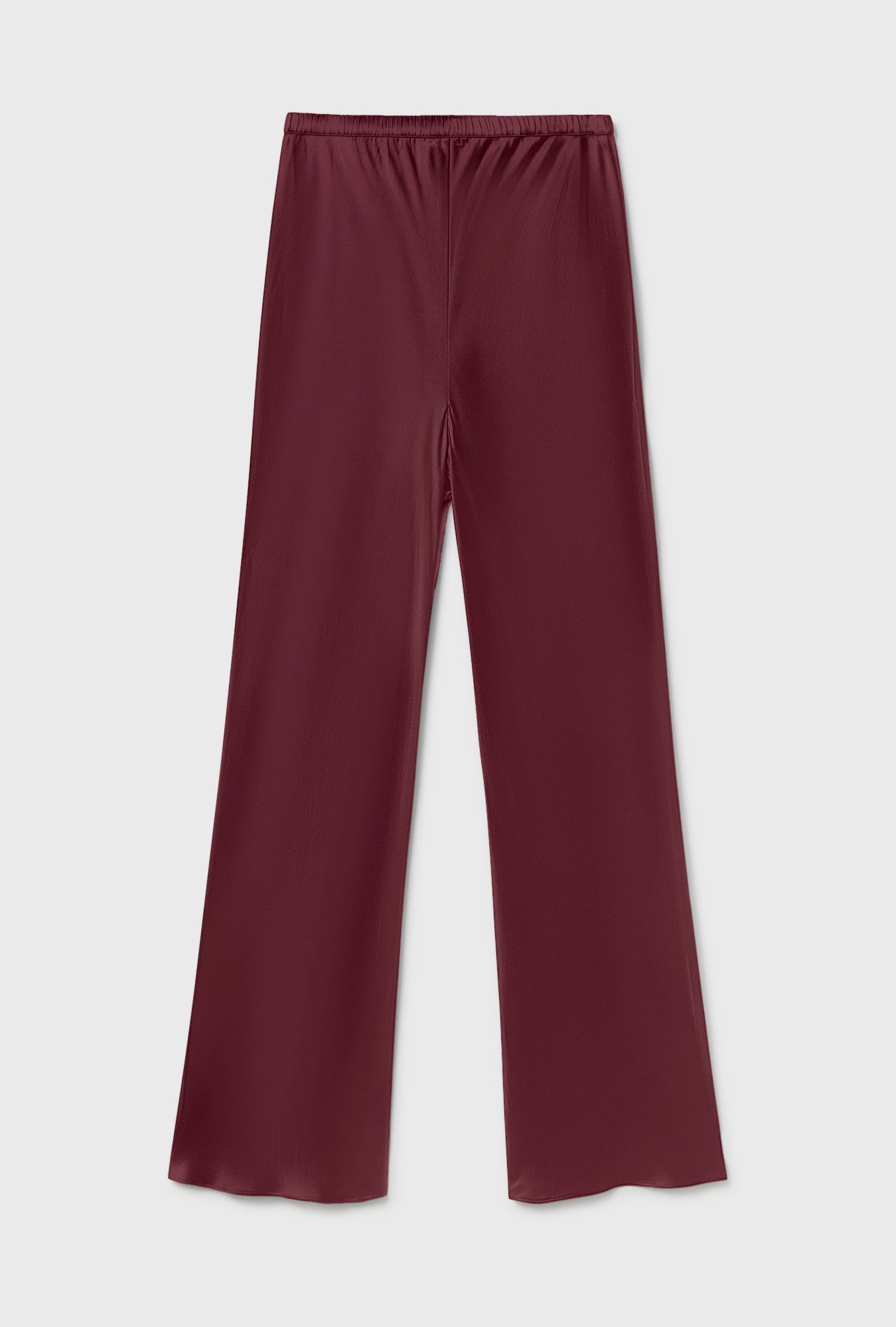 Image of a model wearing Pants. Product name - Bias Cut Pants Deadleaf in Deadleaf colour by brand - Silk Laundry