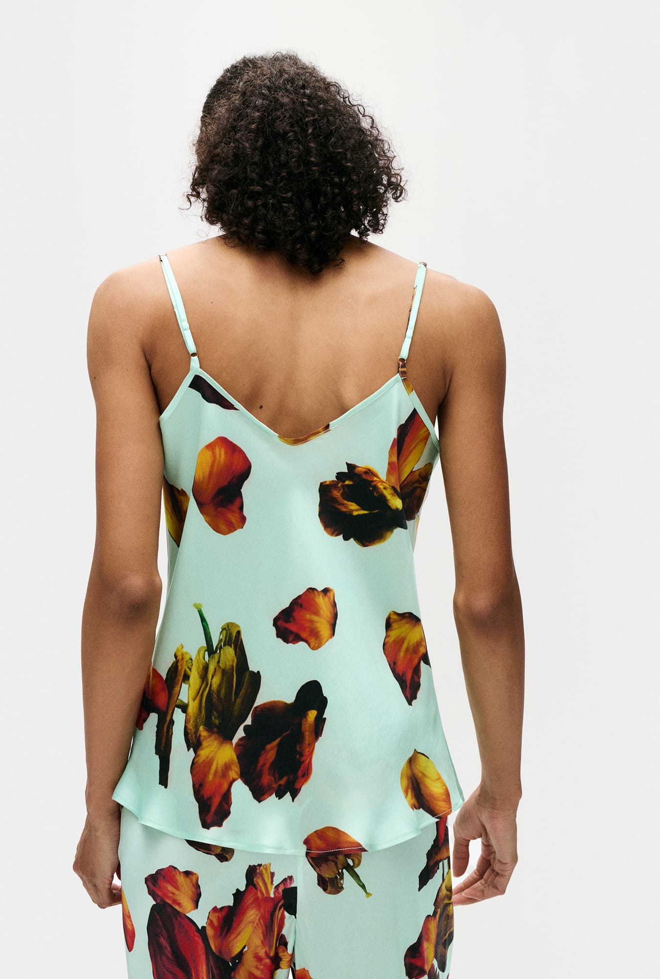 Silk Laundry Bias Cut Cami (Tulipa Dew)