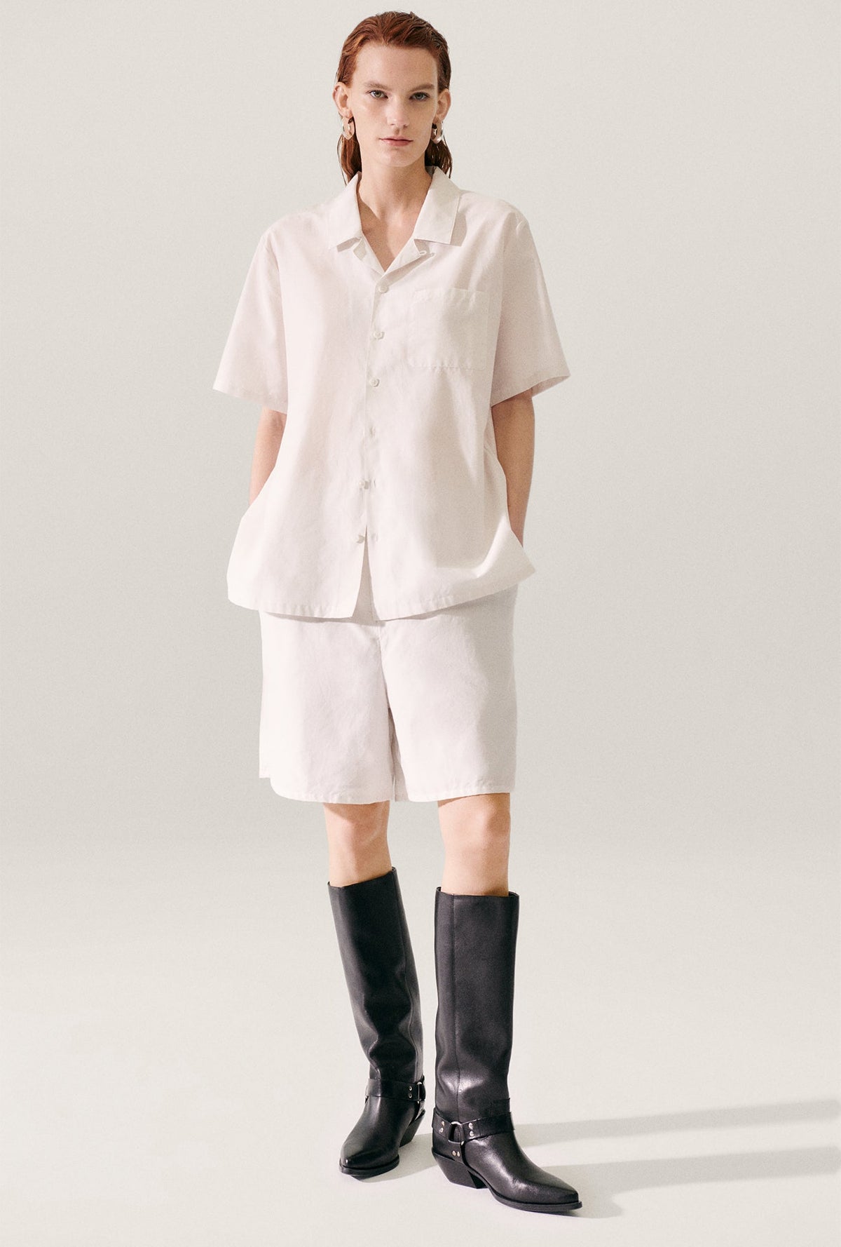 Laundry Cotton Silk Camp Shirt (Dust)