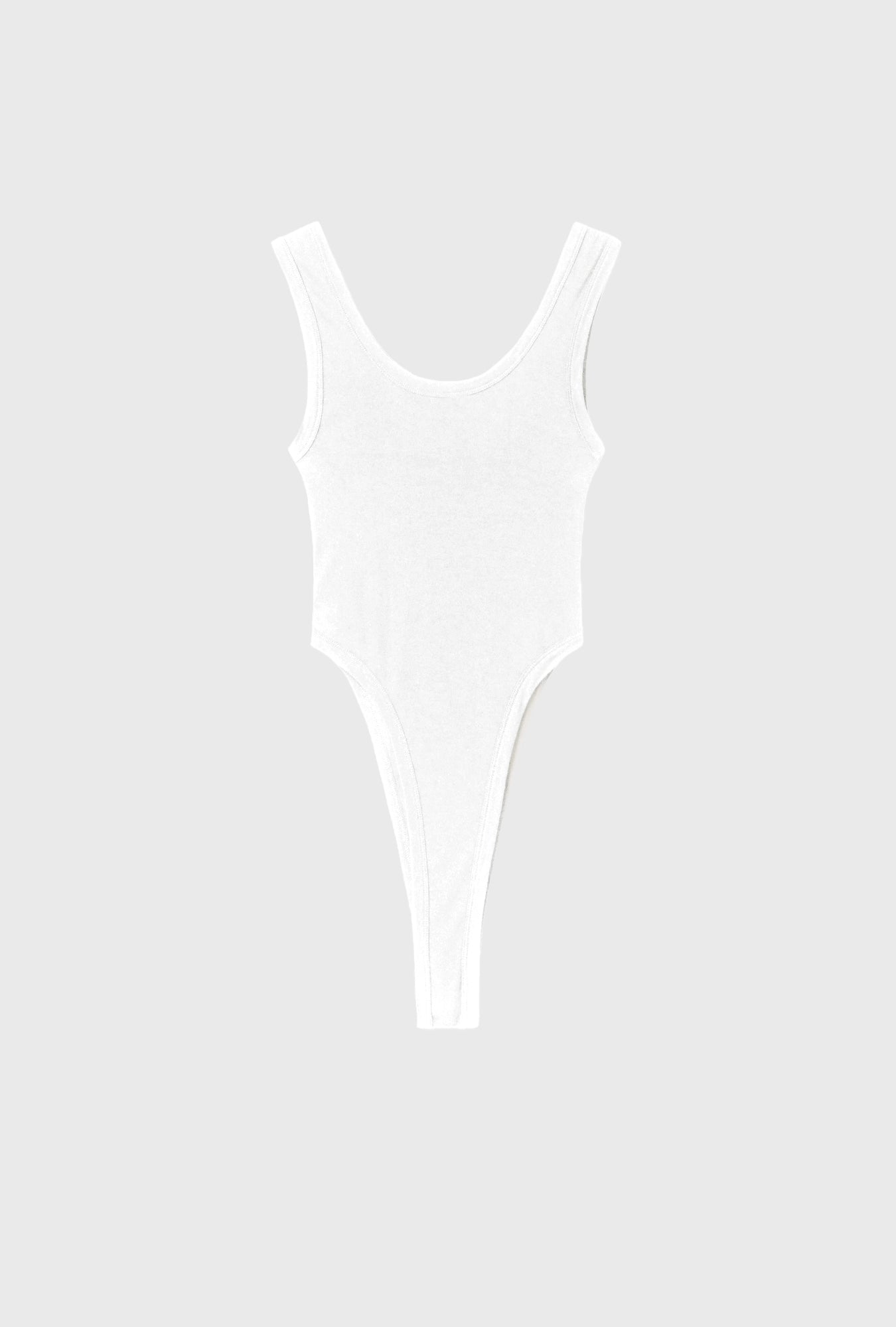 Silk Laundry Cutaway Bodysuit (White)