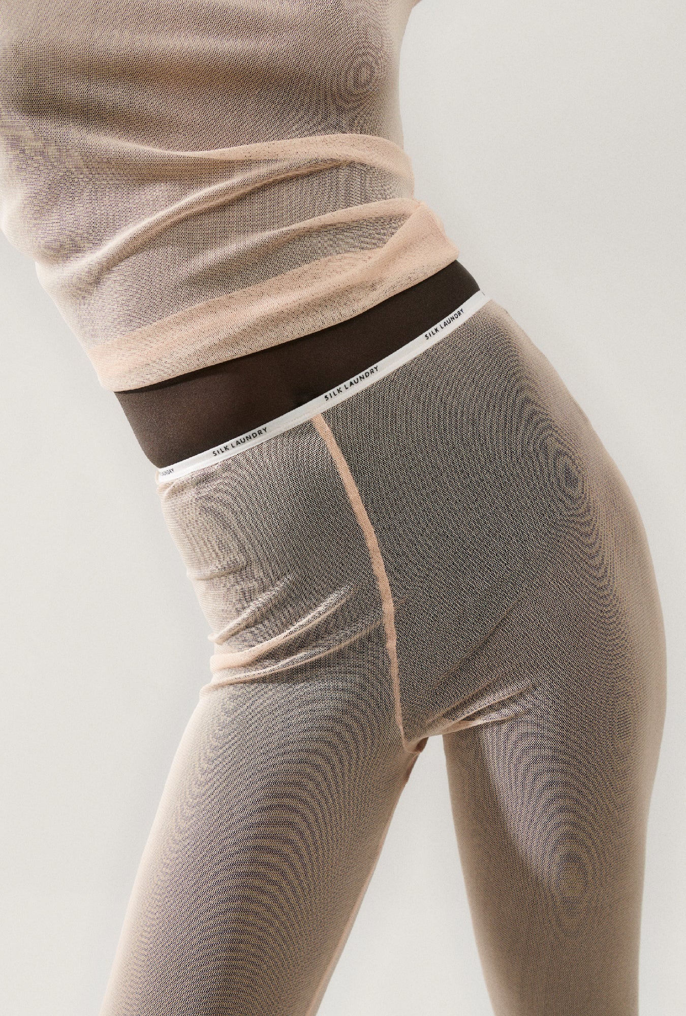 Silk Laundry Mesh Leggings (Daybreak)