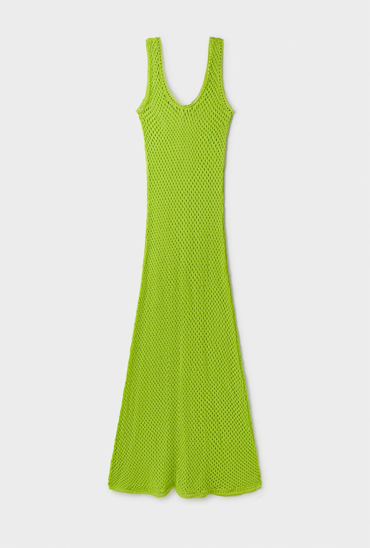 Silk Laundry Crochet Scoop Neck Dress (Fern)