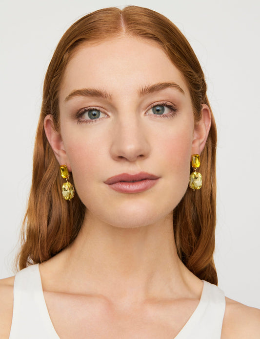 Image of Earrings. Product name - GLIMMER DROP EARRING in Print colour by brand - GROUP48