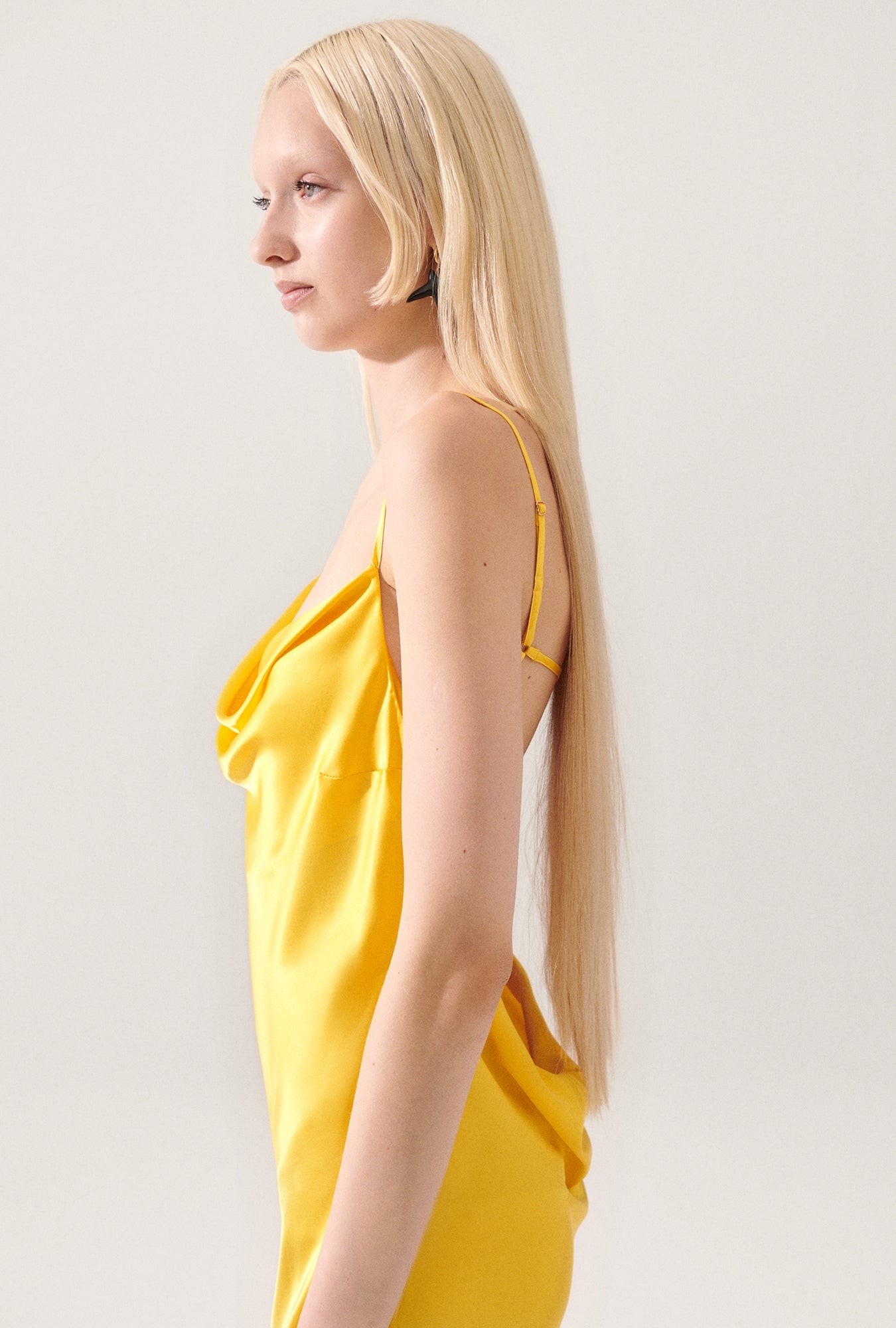 Silk Laundry Carrie Dress (Marigold)