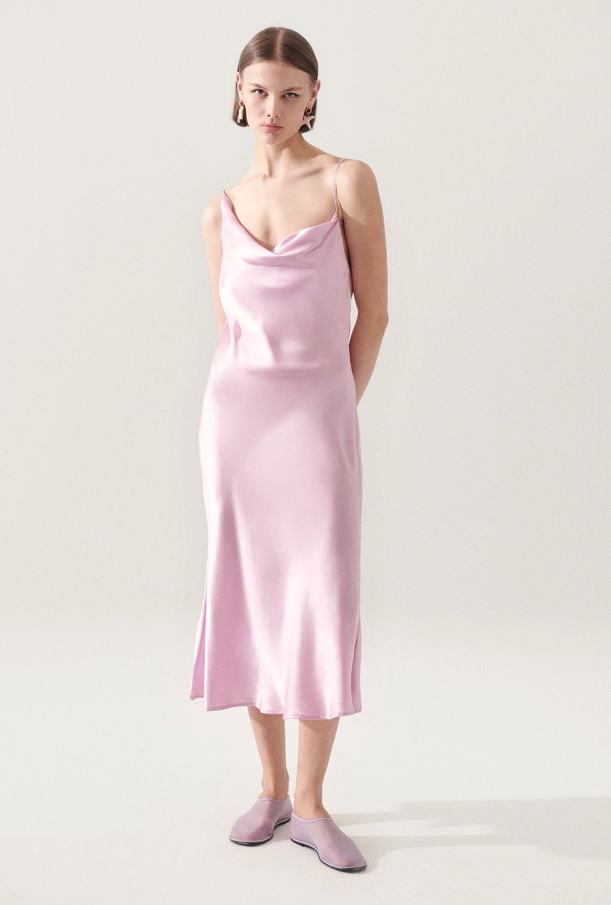 Image of Dresses. Product name - Carrie Dress Lilac in Lilac colour by brand - Silk Laundry
