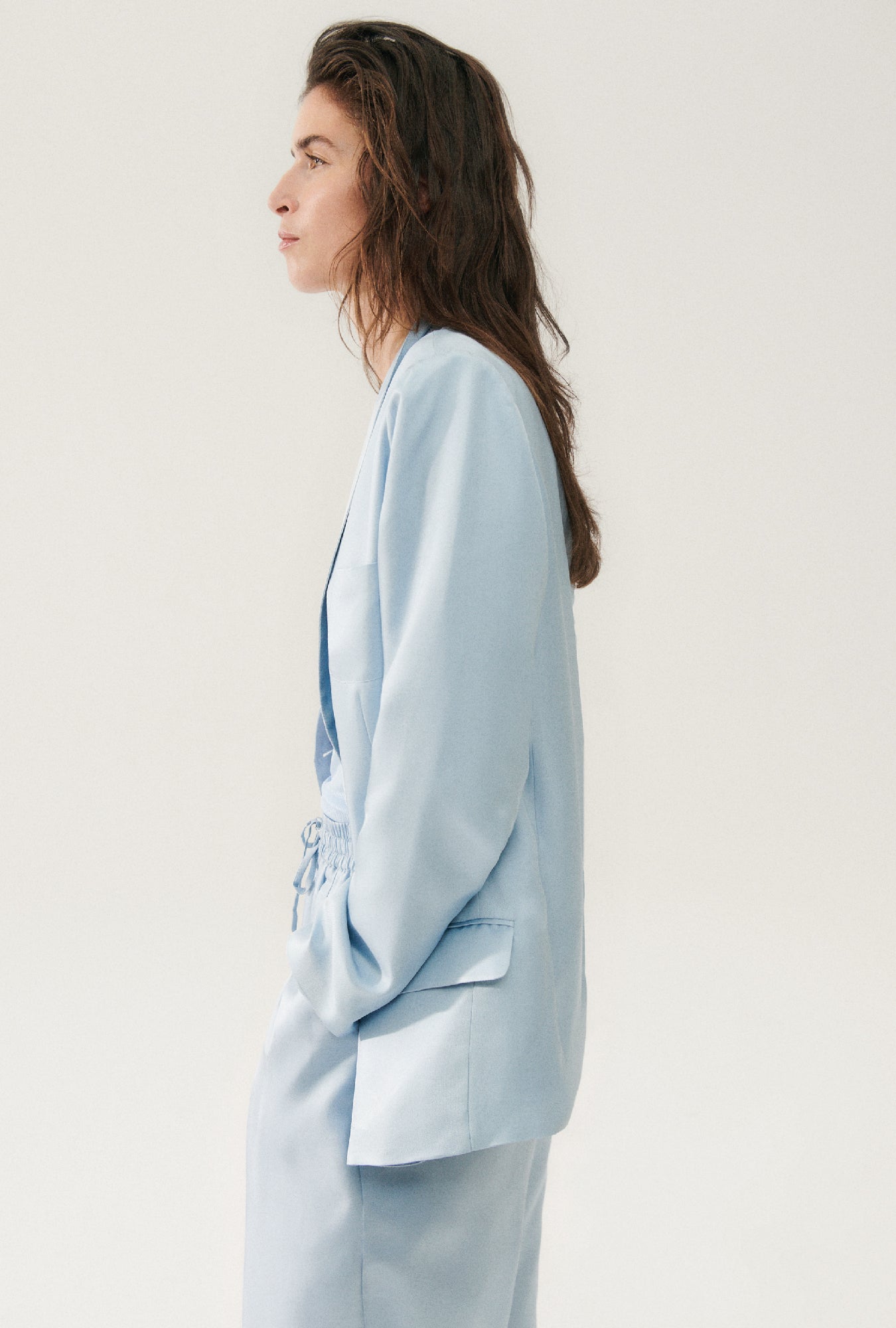 Silk Laundry Twill Miami Blazer (Sky)