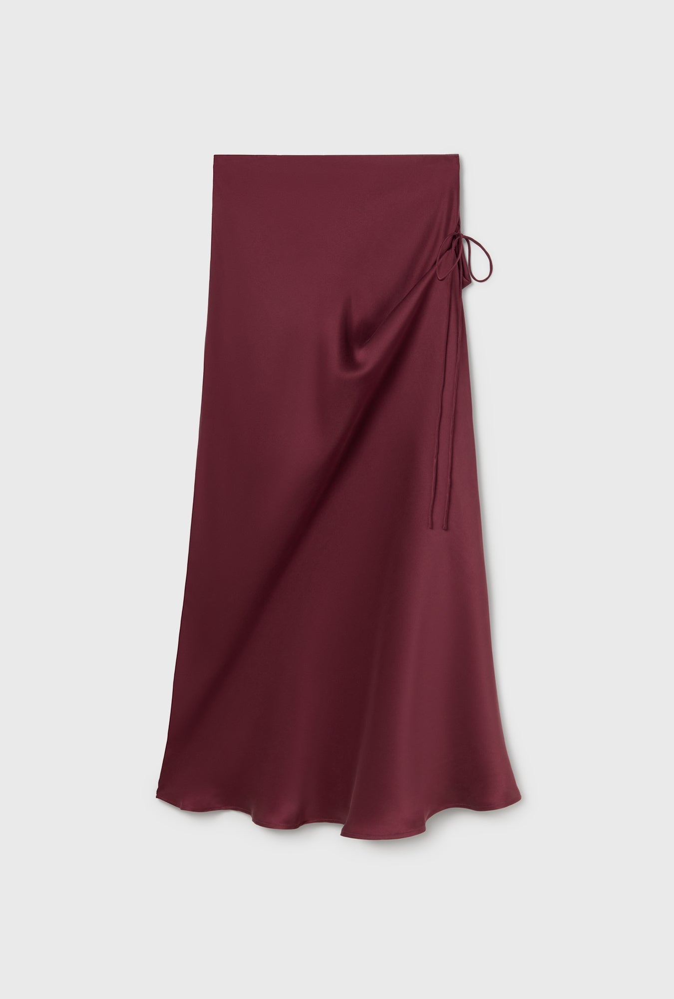 Silk Laundry Long Bias Cut Skirt (Deadleaf)