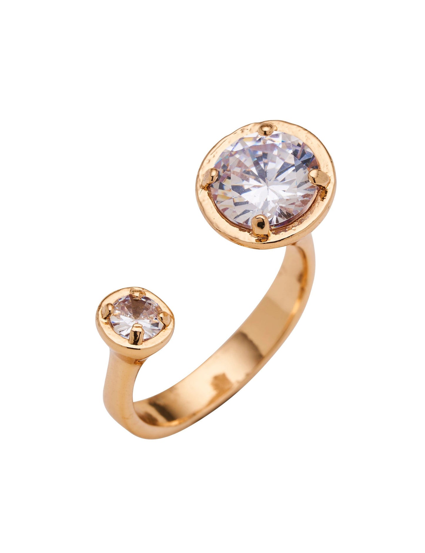 Amelie Collection DUO CRYSTAL STONE SET RING (Print)