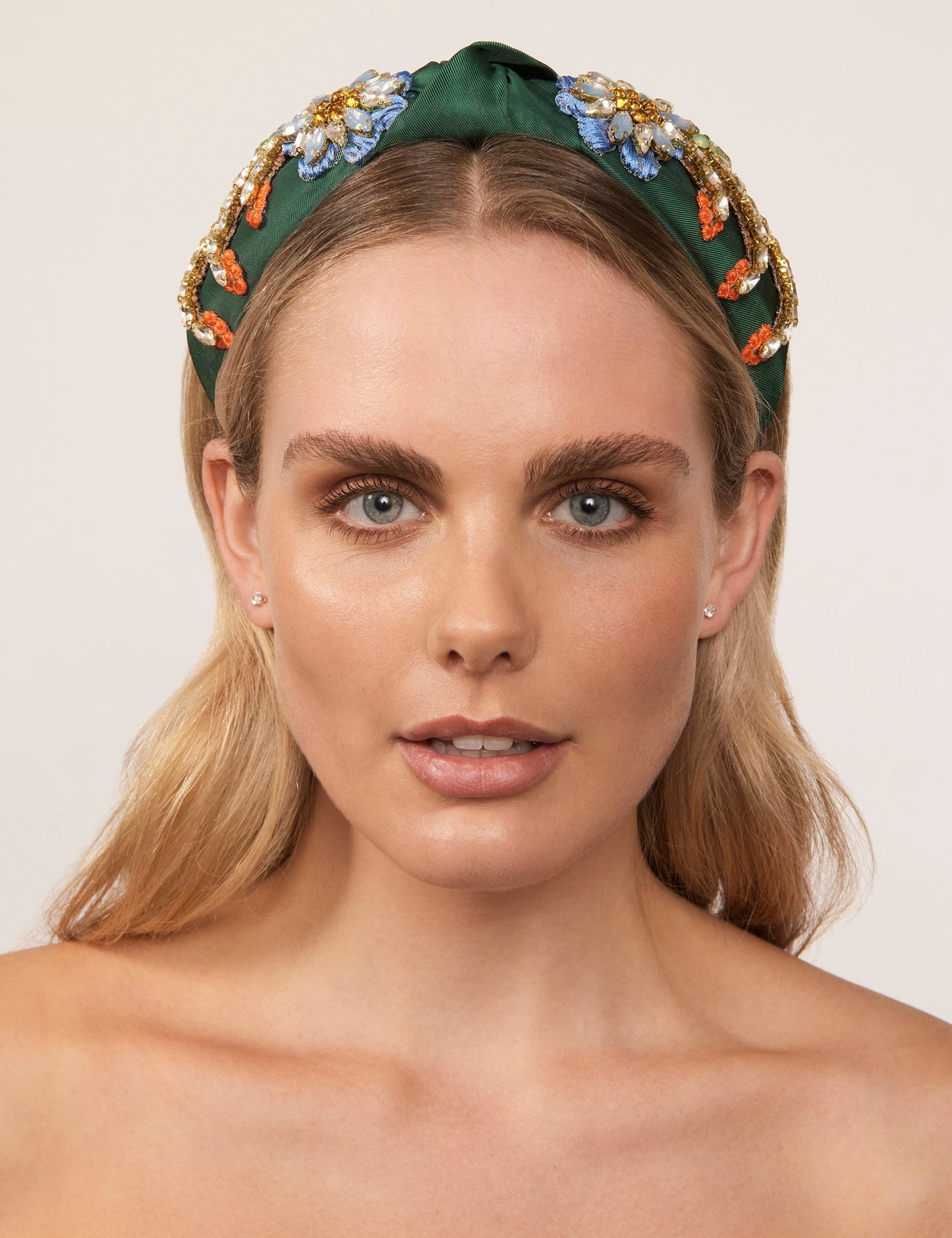 Image of Hair Accessories. Productname: Colette BOTANICAL KNOT SIDE HEADBAND in Print colour by brand - Colette