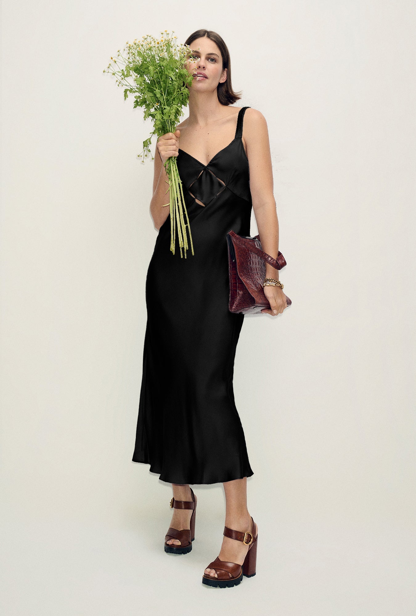 Image of Dresses. Product name - Diamond Deco Ruched Dress Black in Black colour by brand - Silk Laundry