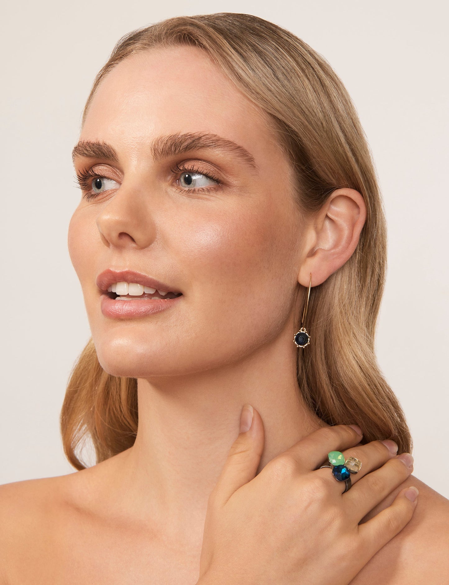 Image of Earrings. Product name - THISTLE FLOWER LONG DROP EARRING in Print colour by brand - GROUP48