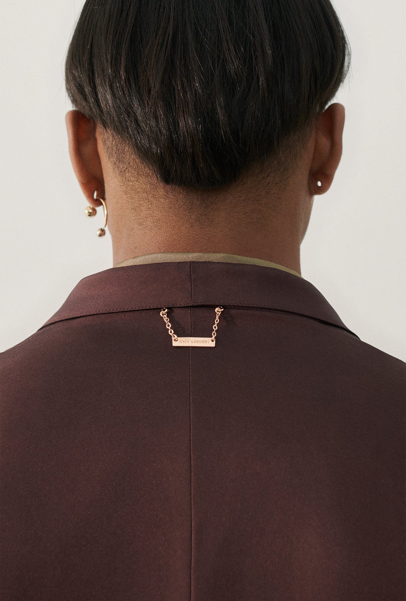 Silk Laundry Twill Miami Blazer (Cacao)