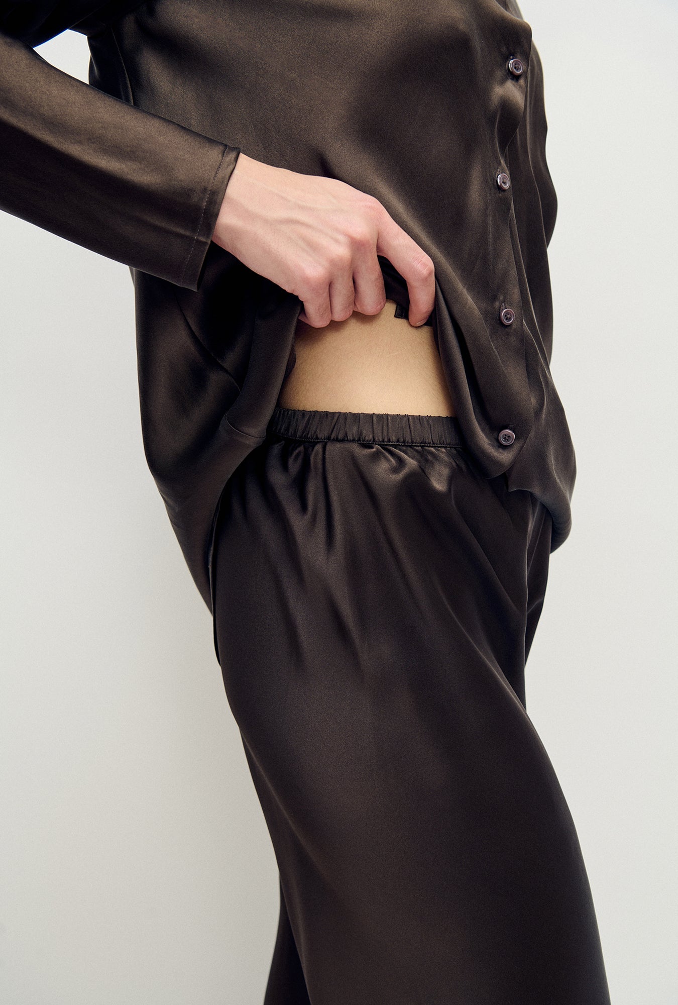 Silk Laundry Bias Cut Pants (Mantis)