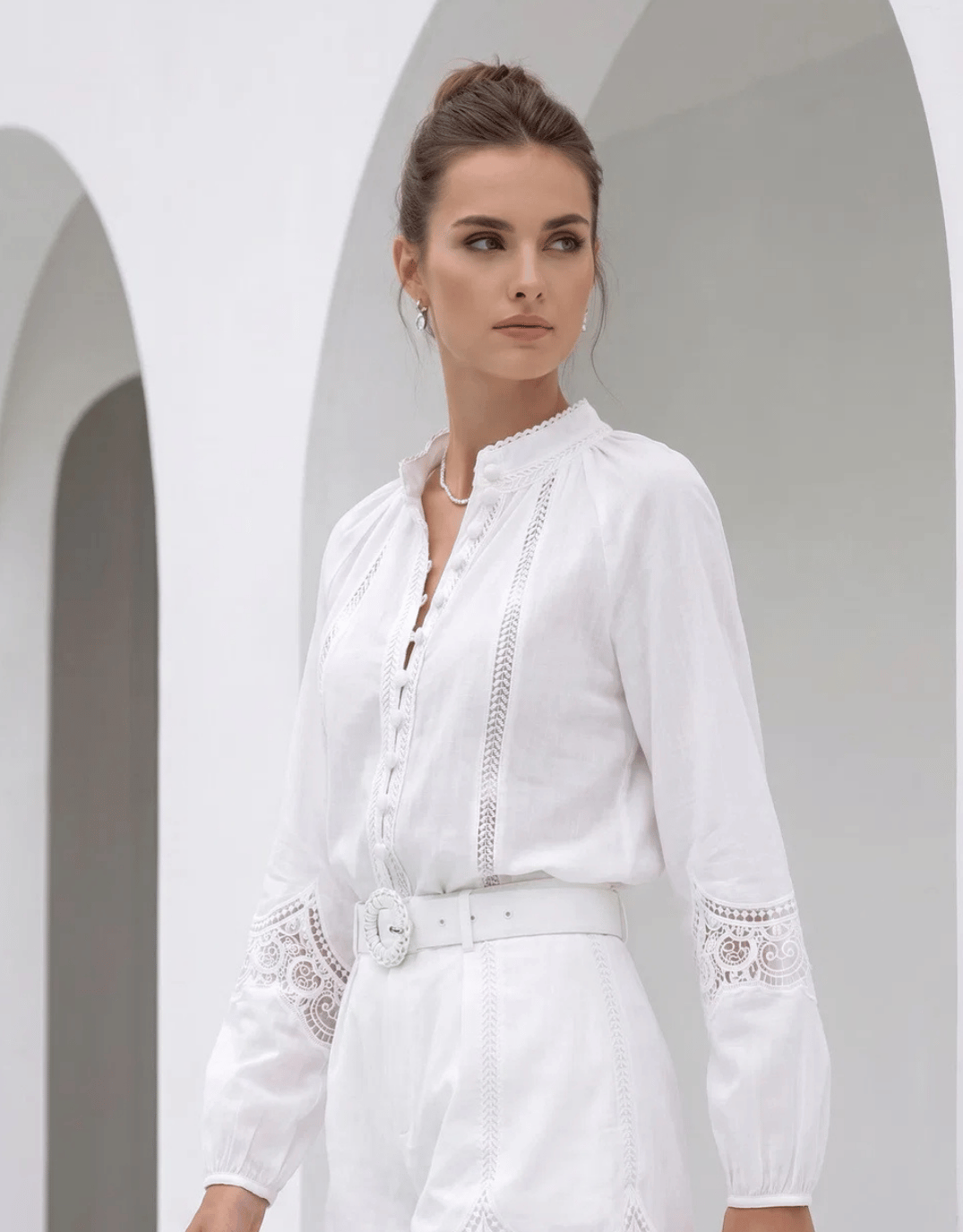 GDS Meissin Linen Blouse (White)
