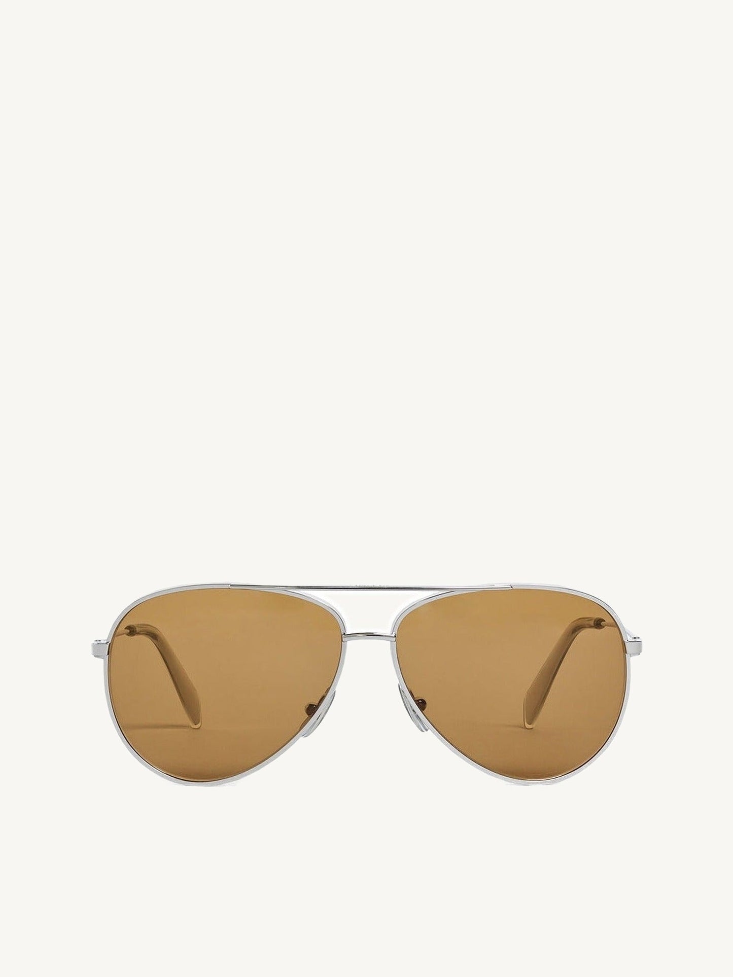 Image of Sunglasses. Product name - Metal Frame 02 Sun in Silver colour by brand - CELINE