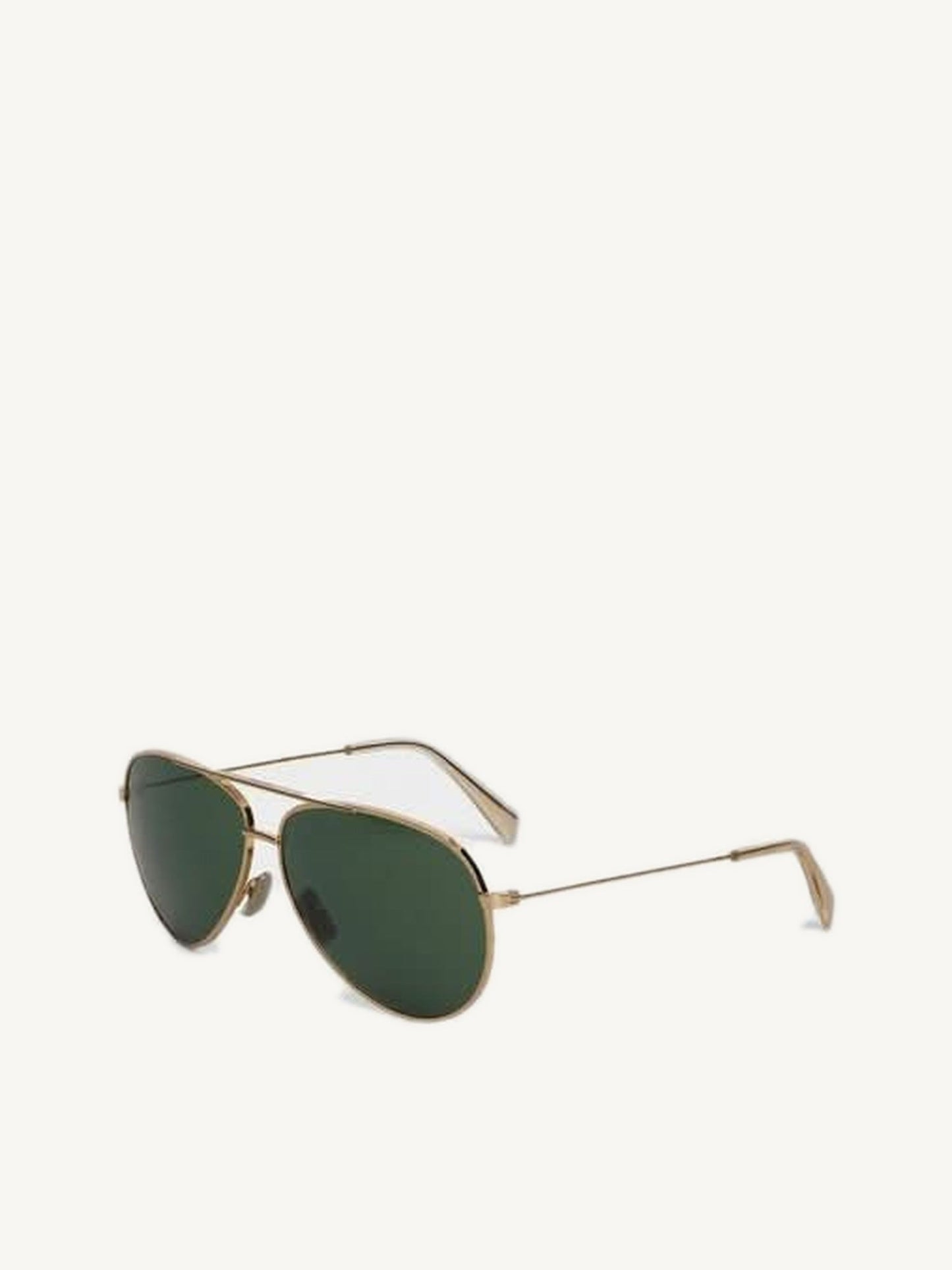 Image of Sunglasses. Product name - Metal Frame 02 Sun in Green colour by brand - CELINE