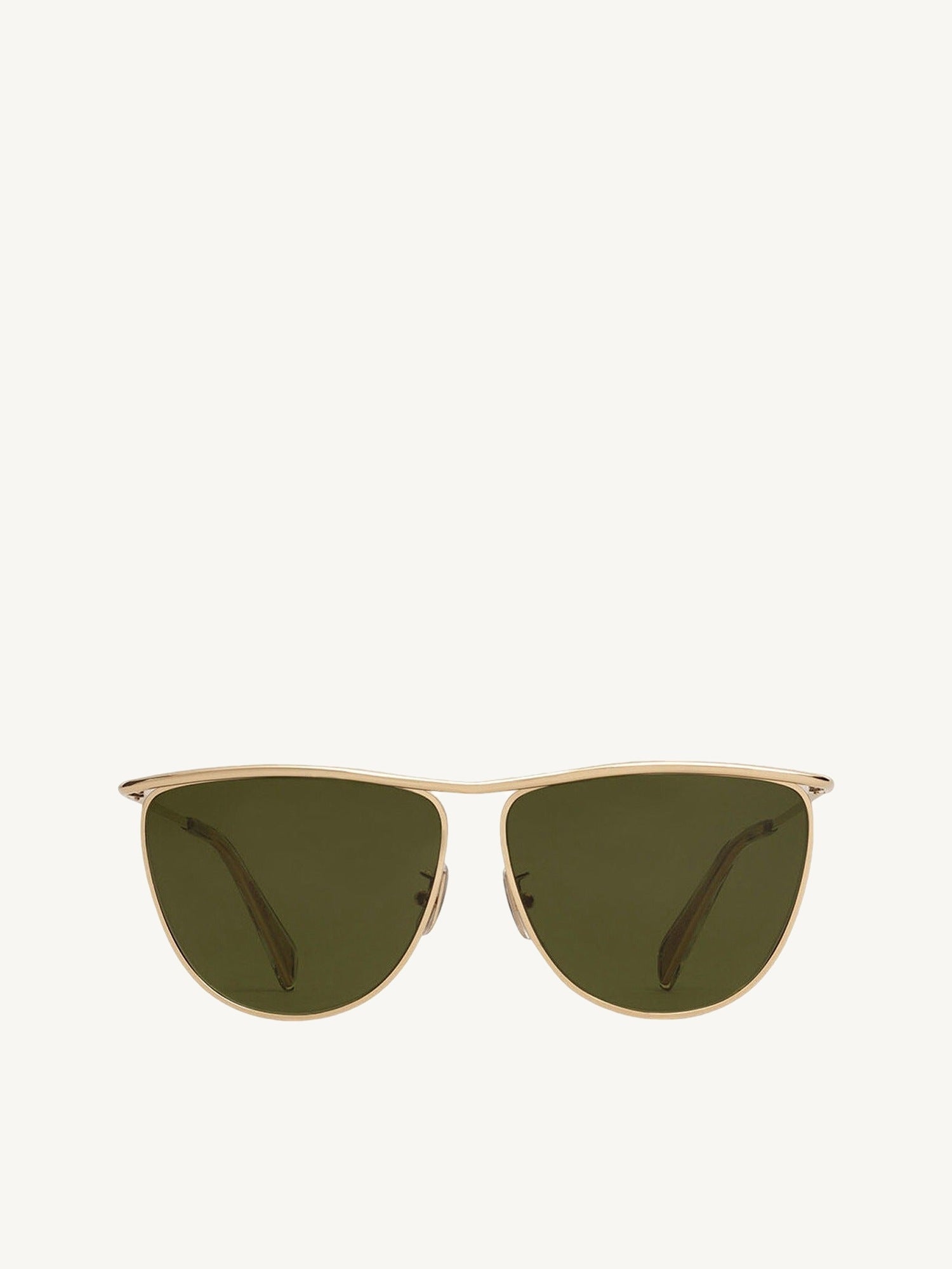 Image of Sunglasses. Product name - Metal Frame 08 Sun in Green colour by brand - CELINE